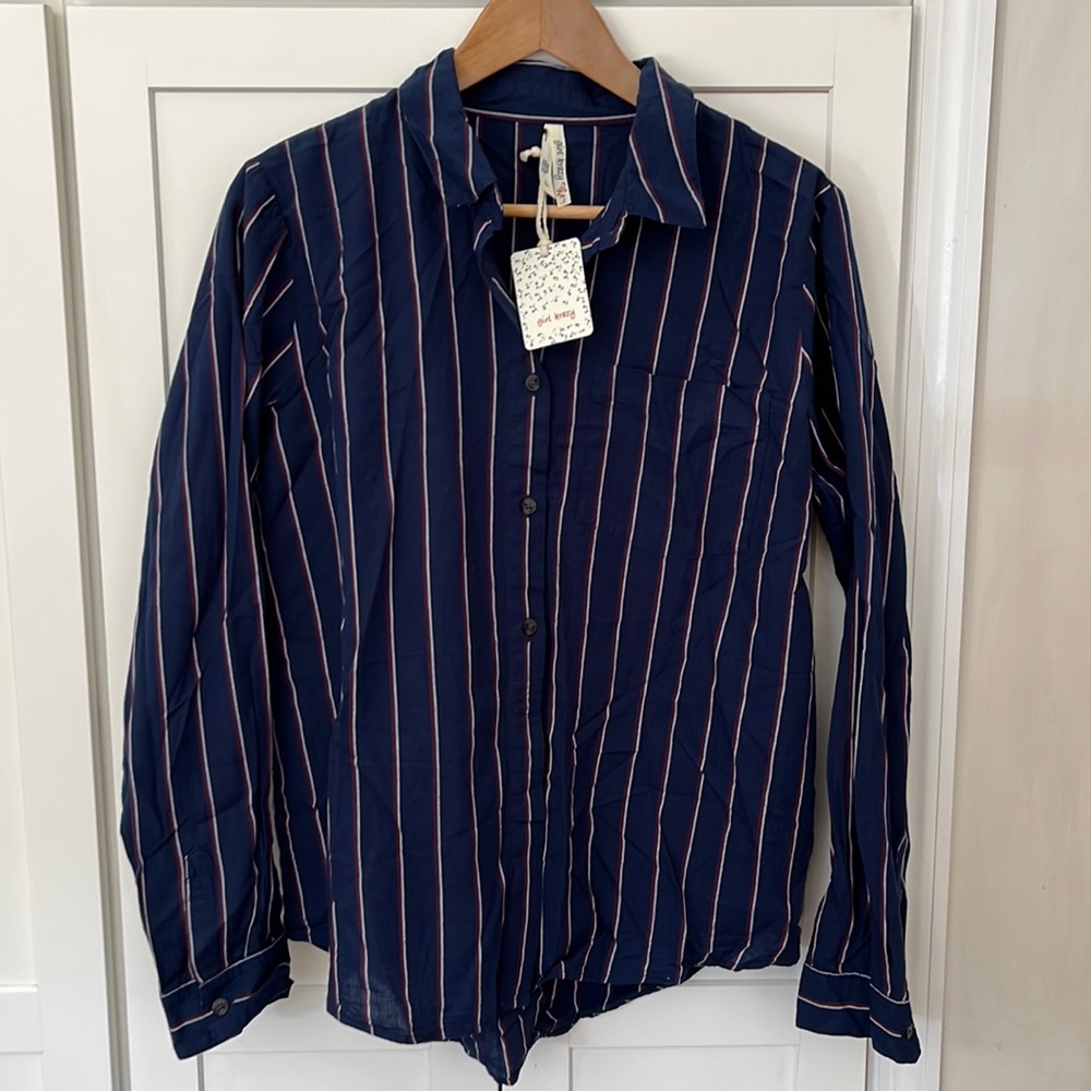 Button Down Striped Shirt